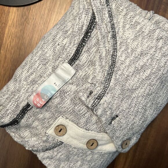 Free People Beach Gray Endless Summer Sleep To Dream Pullover Shirt Womens Small - Picture 5 of 5